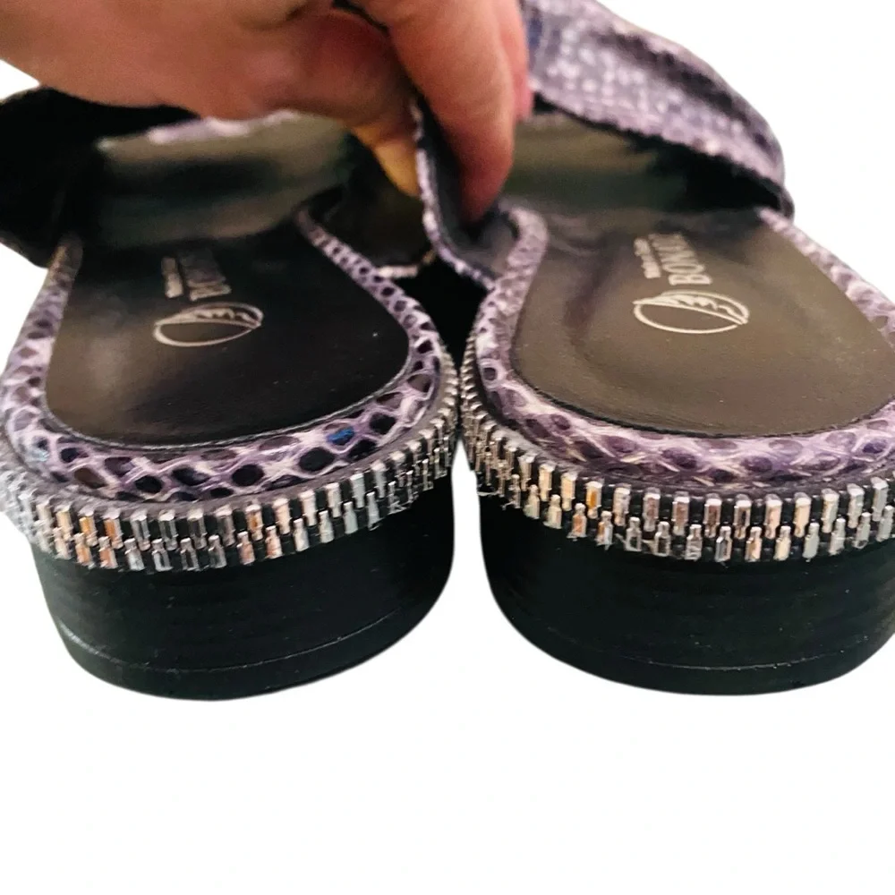 Bonavi Jade Slide Leather Camo Sandals Euro 39 - Picture 4 of 9